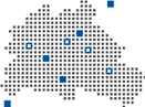 Karte mit Standorten in Berlin